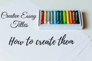 creative title maker for essay